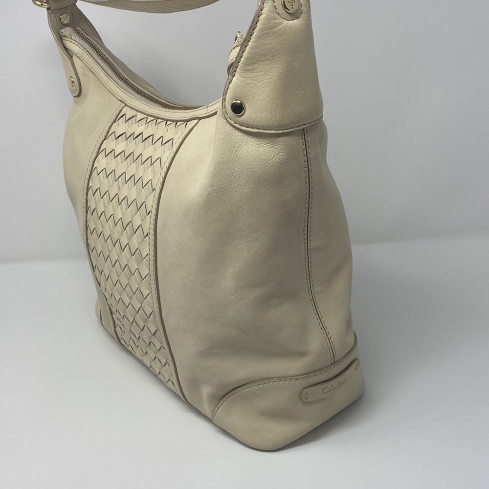 Cole Haan Off-White Leather Hobo Shoulder Bag - Picture 5 of 15
